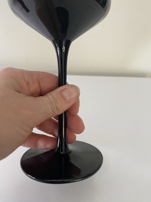 Copo vinho preto zara home
