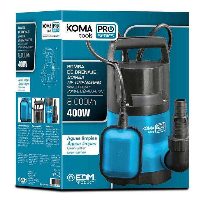 Bomba de Agua electrica 400W 8000Lt/hora novas com garantia