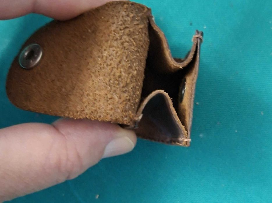 Bolsa vintage em couro, para rolo fotográfico - Japan