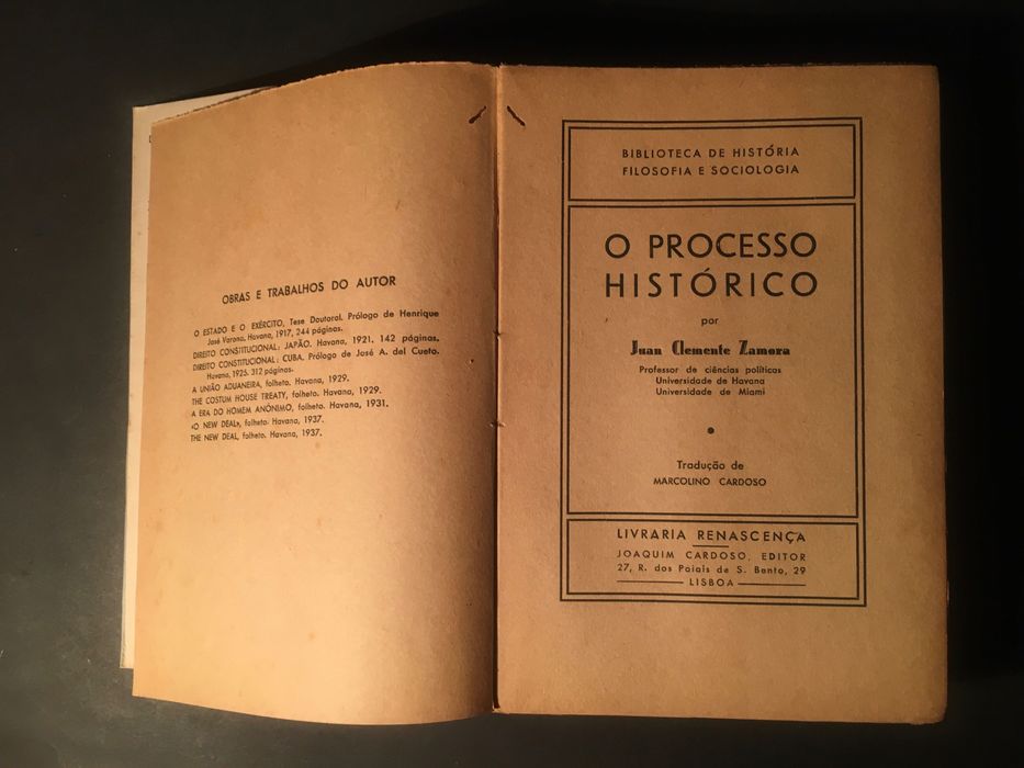 O PROCESSO HISTÓRICO - 1946 - Juan Clemente Zamora