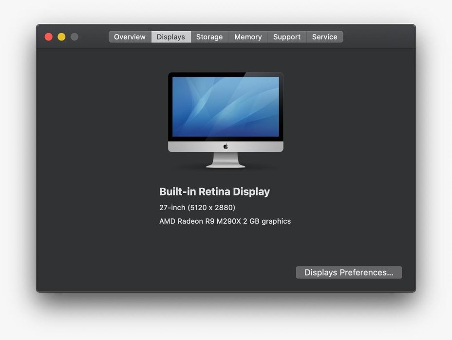 iMac Retina 5K, 27 polegadas, finais de 2014