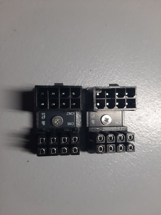 Угловой atx переходник 8 pin 2 штука