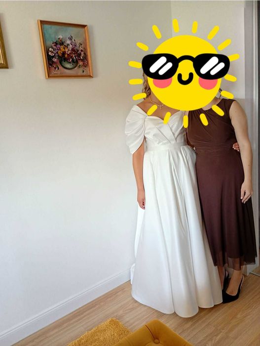 Suknia ślubna  ecru