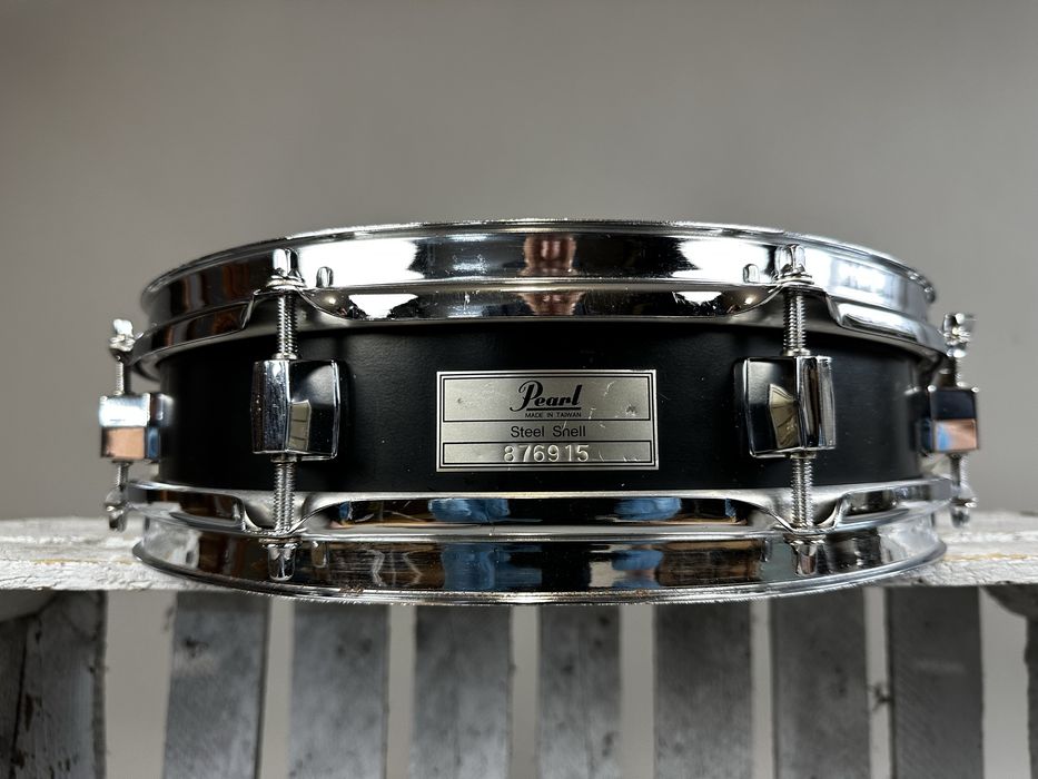 Pearl Steel Piccolo Snare 13"x3.5" | Black Lacquer | 90' | Made in Taiwan