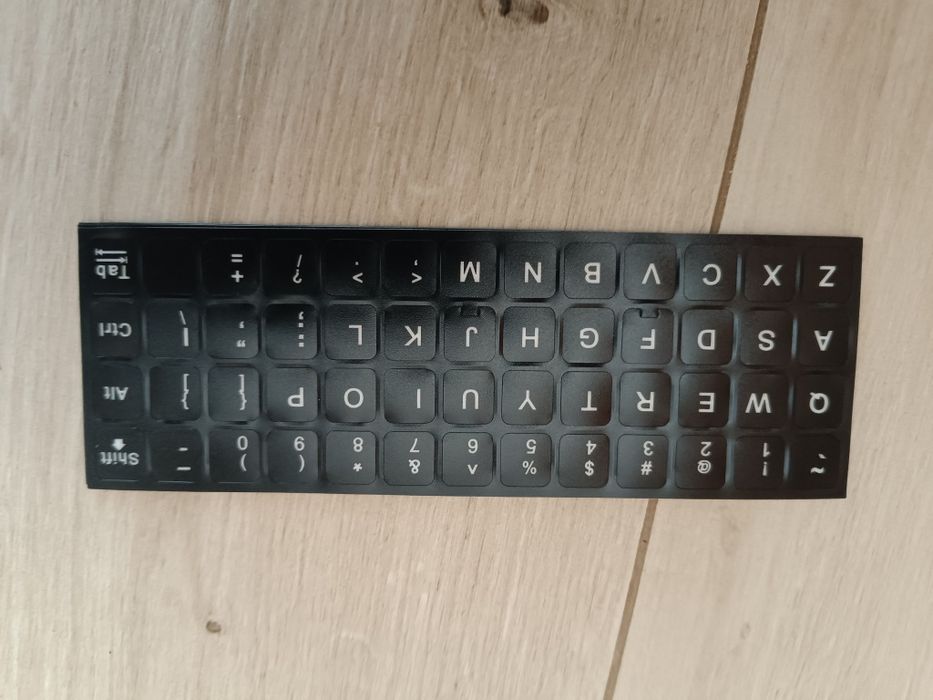 Naklejki na przyciski klawiatury polskie