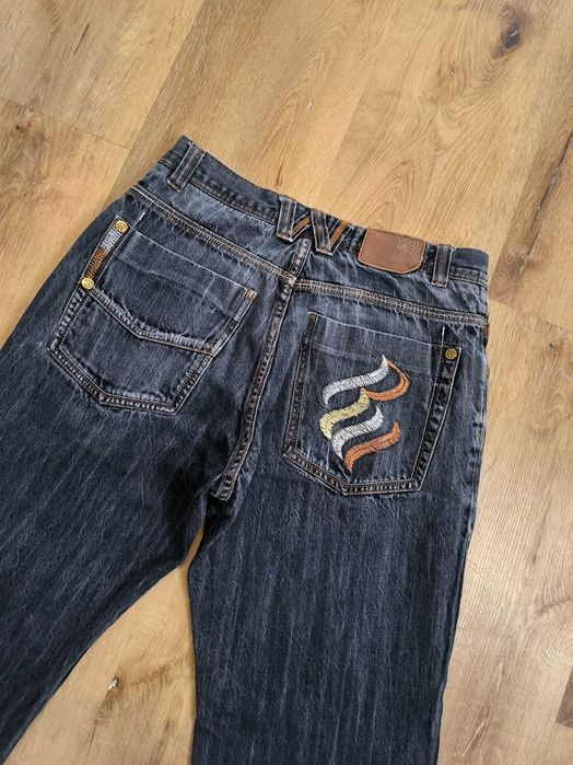 Spodnie Dżinsowe RocaWear Vintage Baggy Denim Jeansowe Dżinsy