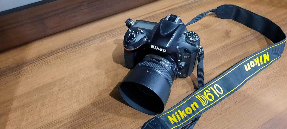 NIKON D 610+Nikkor lens Af-s 50 mm f/1.4 G+Speedlight MK 950II, сумка.