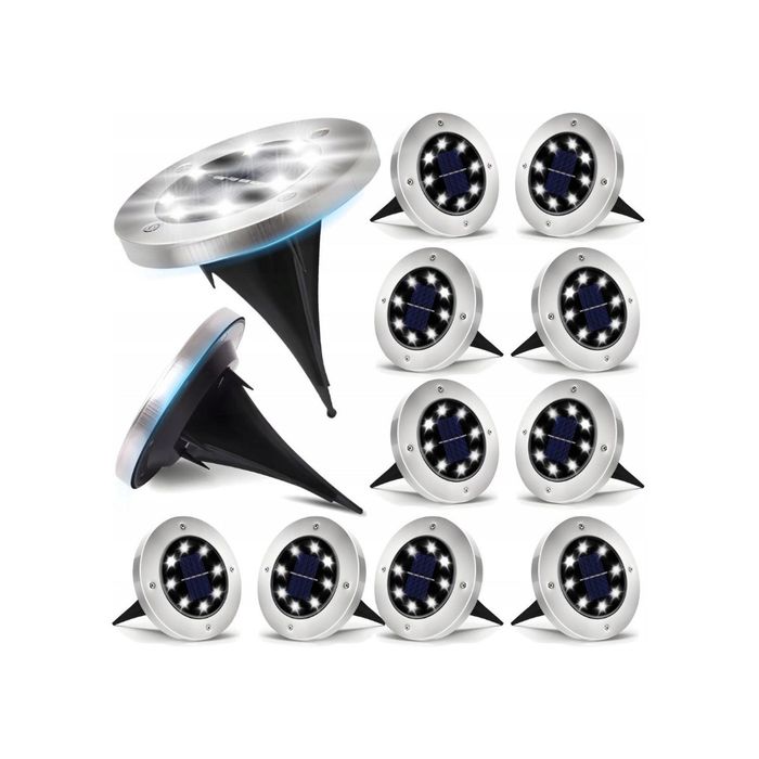 Solarne Lampki Ogrodowe LED, 12 szt. NOWE, Dostawa Gratis!