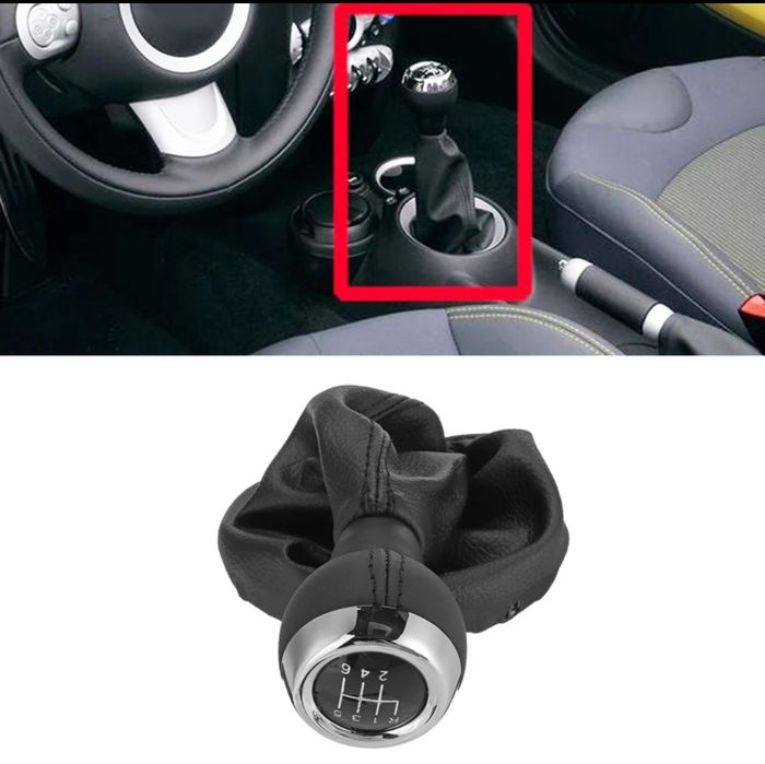 Moca Punho Manete Alavanca Fole Mudanças Velocidades Mini Cooper