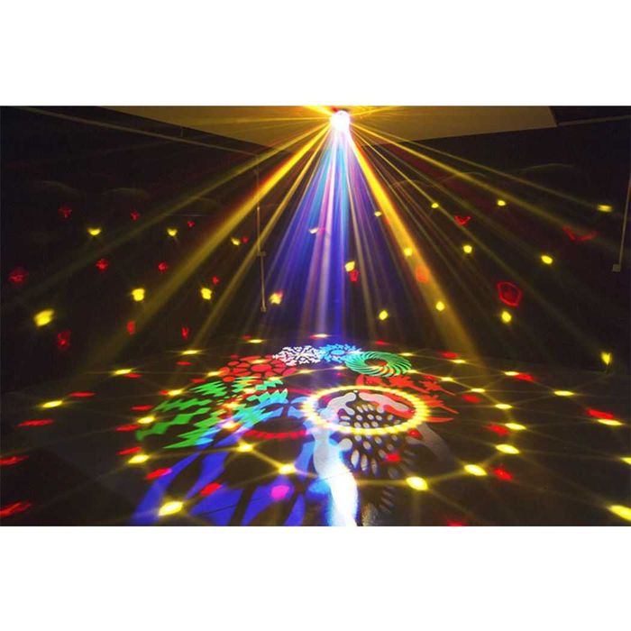 Duża Kula Disco Party Mix kolorów i wzorów Gobo DMX Idealna na imprezy