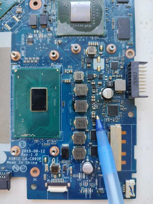 Плата на запчасти HP 17-n109ur,  N16P-GT-A2, SR2C4, 25l12873f, 6700HQ