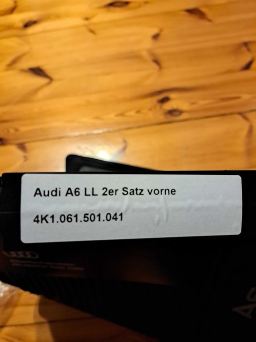 Dywaniki gumowe Audi A6 – oryginalne, nowe