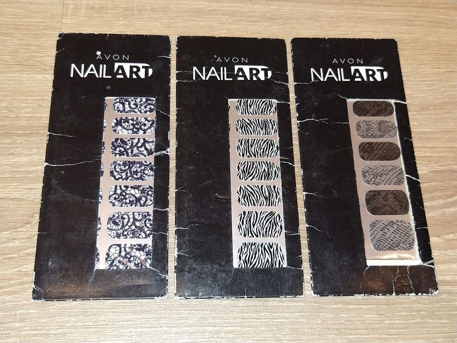 Naklejki na Paznokcie/3 Zestawy-Komplet/Avon Nail Art/Nowe