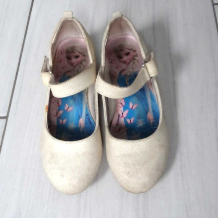 Brokatowe buty na obcasie Disney Elza i Anna H&M 31