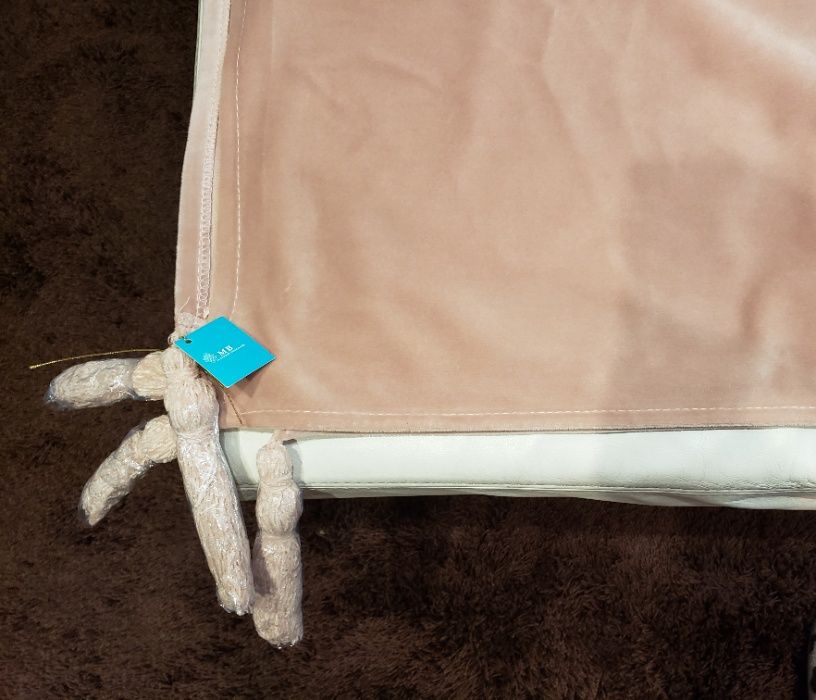 Manta NOVA de fundo de cama em veludo rosa