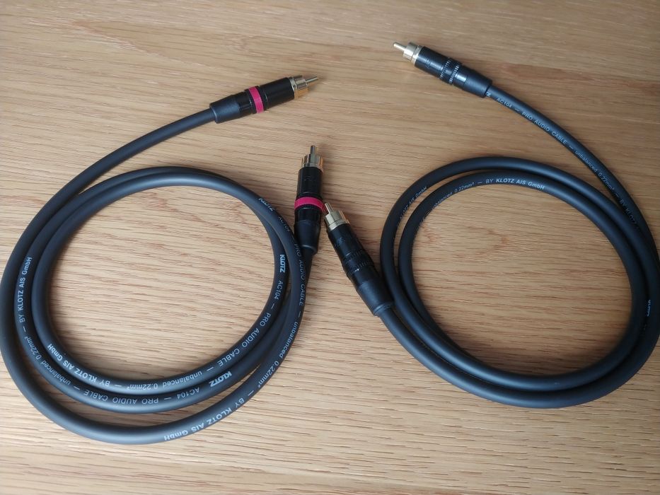 Klotz AC104 Internet 2x1m rca rean neutrik