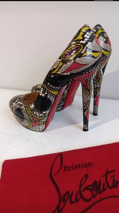 Sapatos Christian Louboutin Bianca 140  PYTHON
