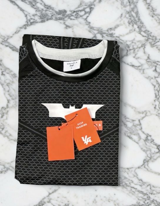 koszulka kompresyjna YoungLa- Batman czarna L
