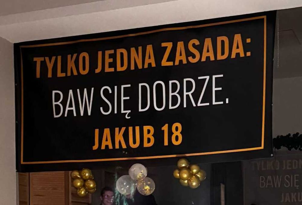 Extra Baner na 18 urodziny - Jakub