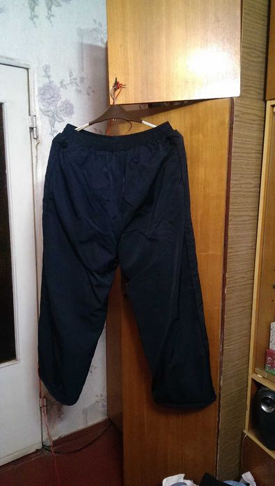 Мужские тёплые спортивные штаны XXL Как новые, плащёвка  водоотталкива