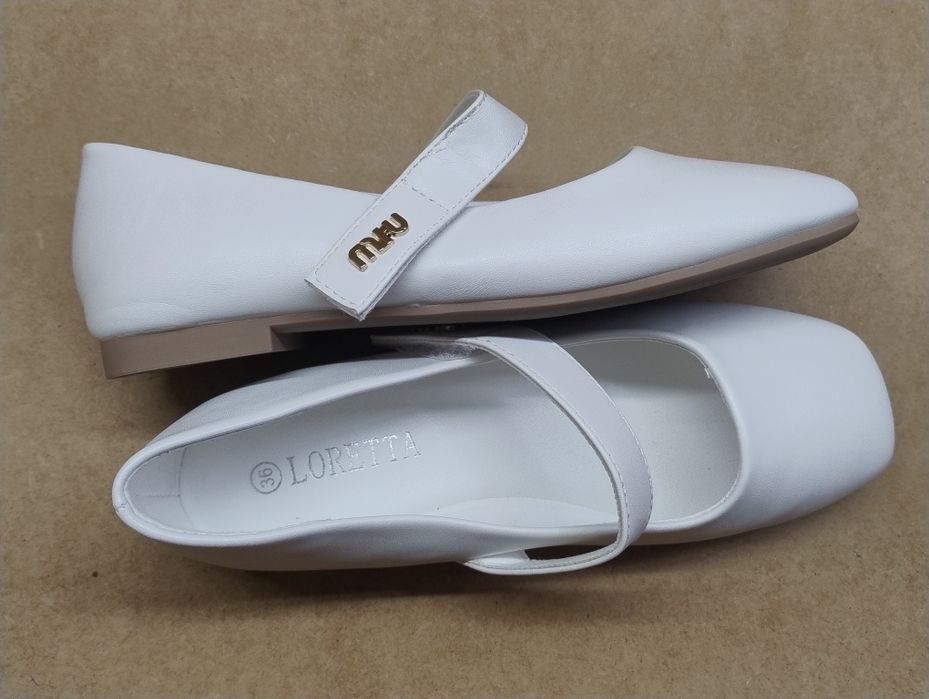 Туфлі балетки білі 36 розмір