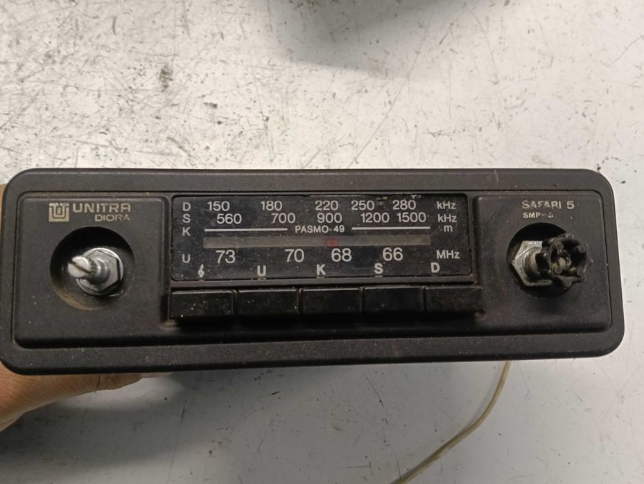 Radio Samochodowe Unitra Diora Safari 5 Fiat 126 /125P Polonez
