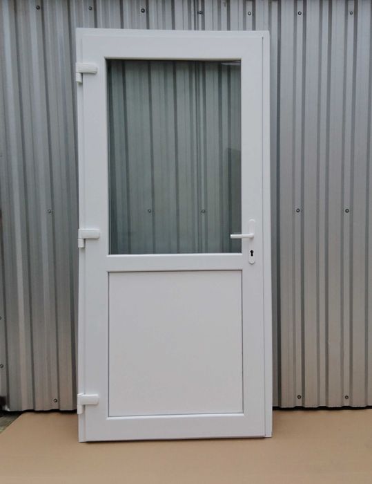 Drzwi zewnętrzne PCV 100x200 białe jak ALUMINIOWE różne rozm OD RĘKI