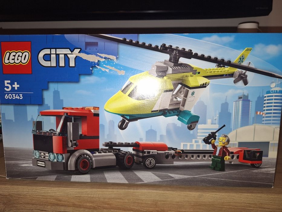 Lego city 5+, laweta plus helikopter