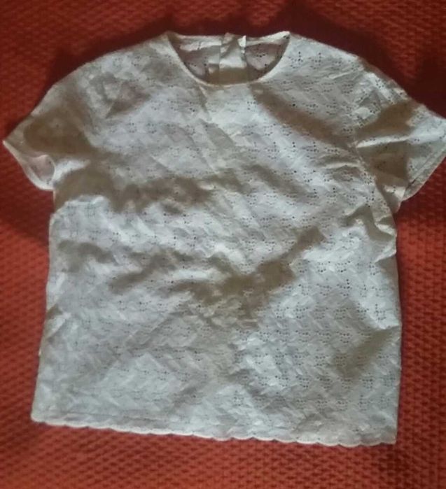 Bluzka biała koronkowa