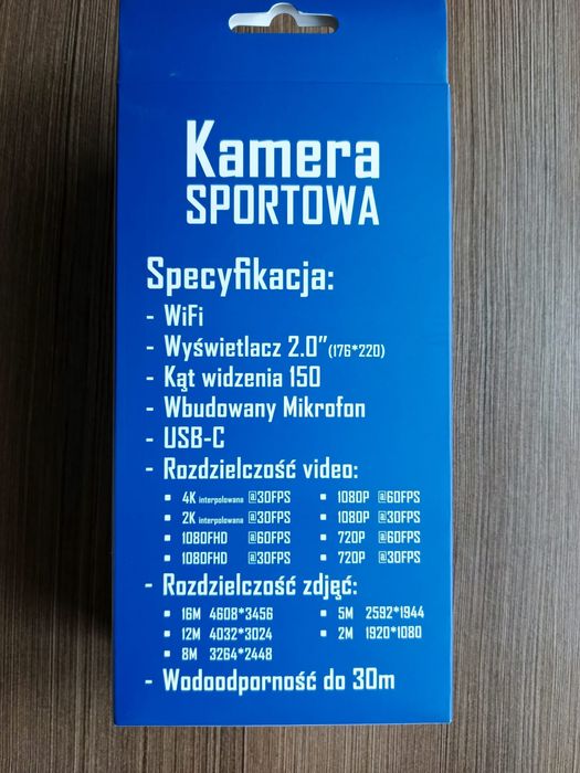 Kamera sportowa 4K