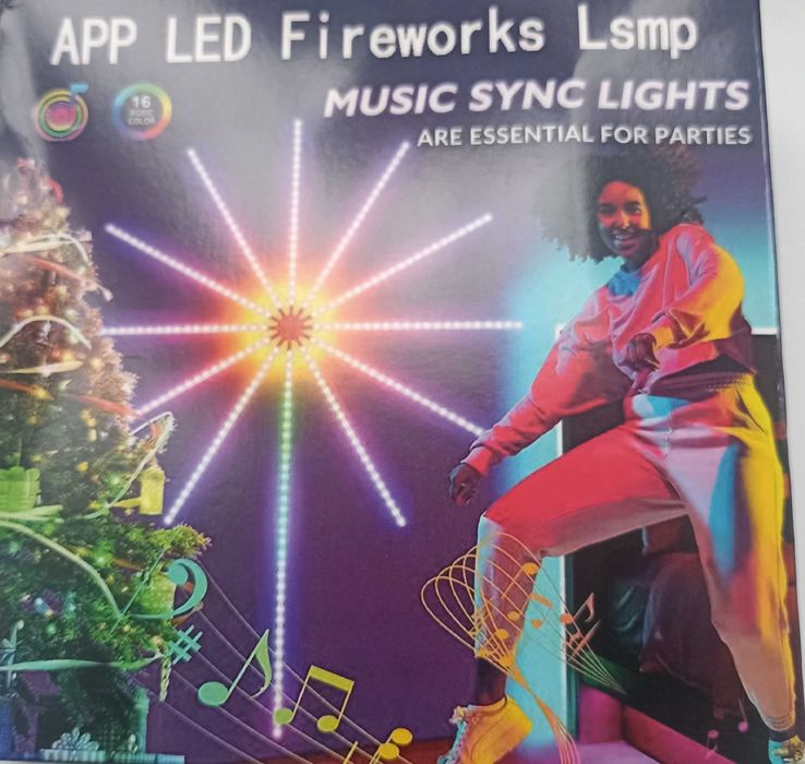 Гирлянда с управлением с телефона Bluetooth USB 1,5+0.5м, фонарь лента