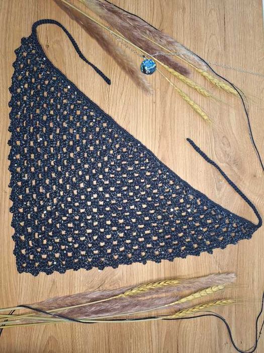 Bandana glitter cekiny handmade