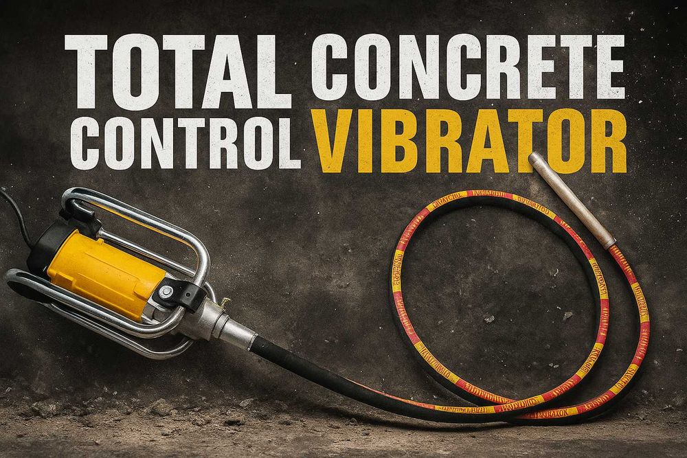 Vibrador de cimento / betao 2000w - 4 metros (Novo)