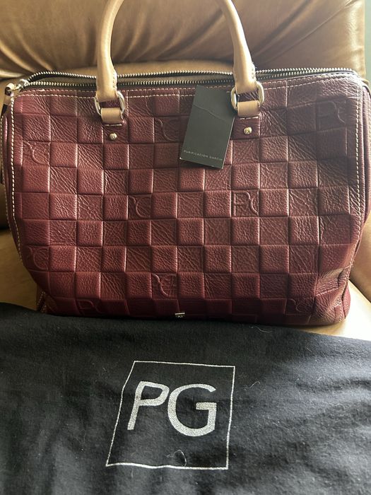 Mala nova grande Purificacion Garcia com etiqueta bordeaux com dustbag