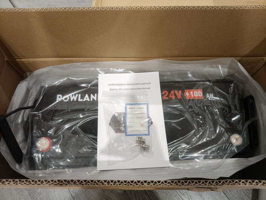 LiFePO4 акумуляторна батарея 24v 100Ah Powland