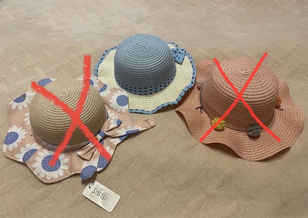 Панамки літні на дівчинку 2-4 роки