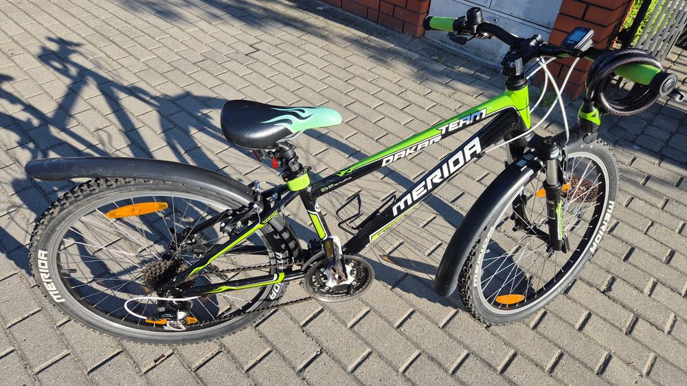 Dobrze wyposażony rower Merida Dakar Team koła 24” rama 13”