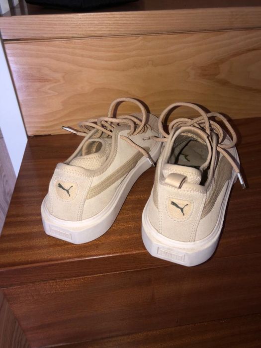 Tenis bege/creme puma