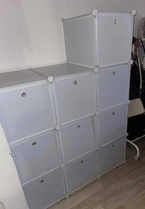 Szafa Modułowa Składana Garderoba Regał Organizer do Domu Duża Pojemna