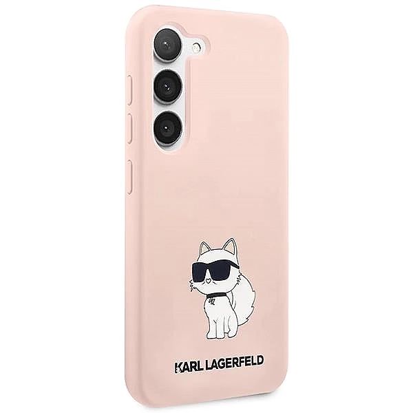 Etui Karl Lagerfeld Silicone Choupette na Samsung Galaxy S23 - różowe