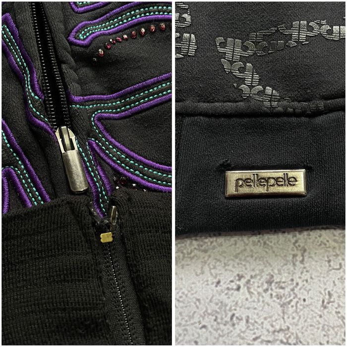 Pelle Pelle Vintage Zip Hoodie 90s Rare