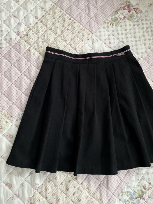 Czarna krótka plisowana spódniczka XS 34 coccodrillo coquette basic