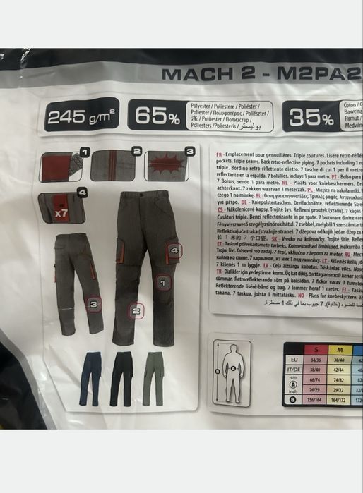 Spodnie robocze deltaplus XXL