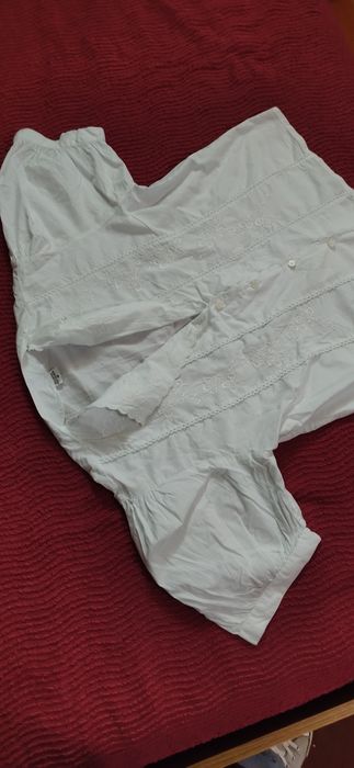 Blusa algodão manga curta.