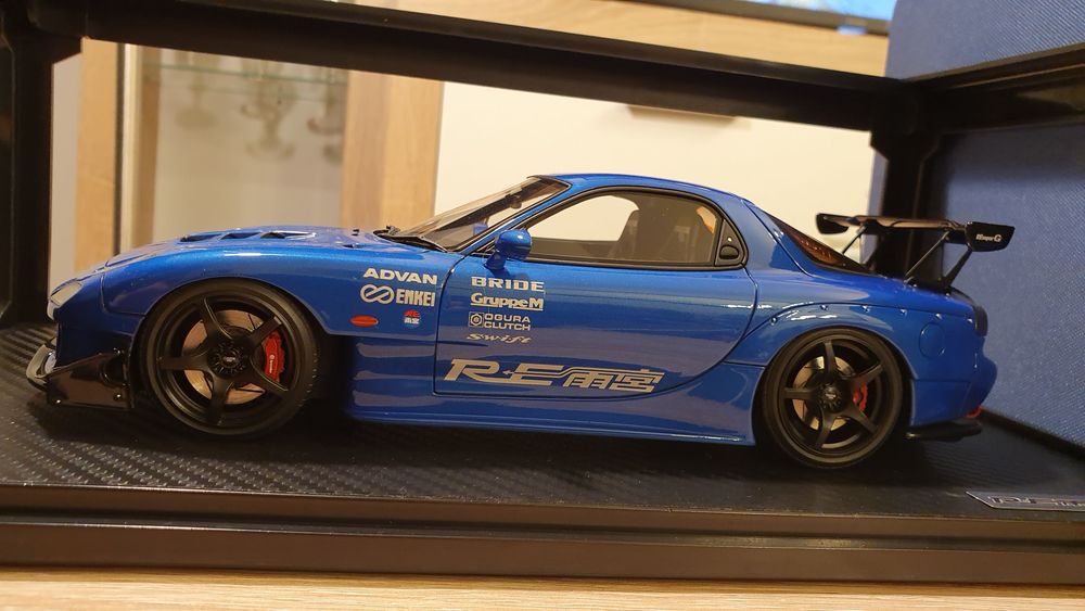 Ignition model 1/18 Mazda RX-7 (FD3S) Re Amemiya Blue IG1046
