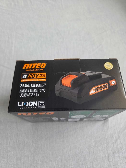 Akumulator litowo-jonowy Niteo 20 V Max, 2,5 Ah