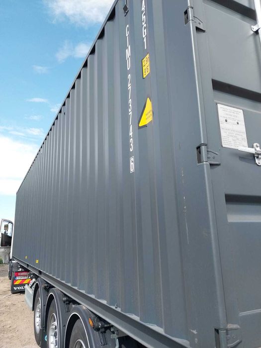 Kontener morski magazynowy 40HC high cube antracytowy ral7016 nowy