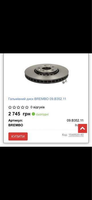 Гальмівні диски Renault Megane 3