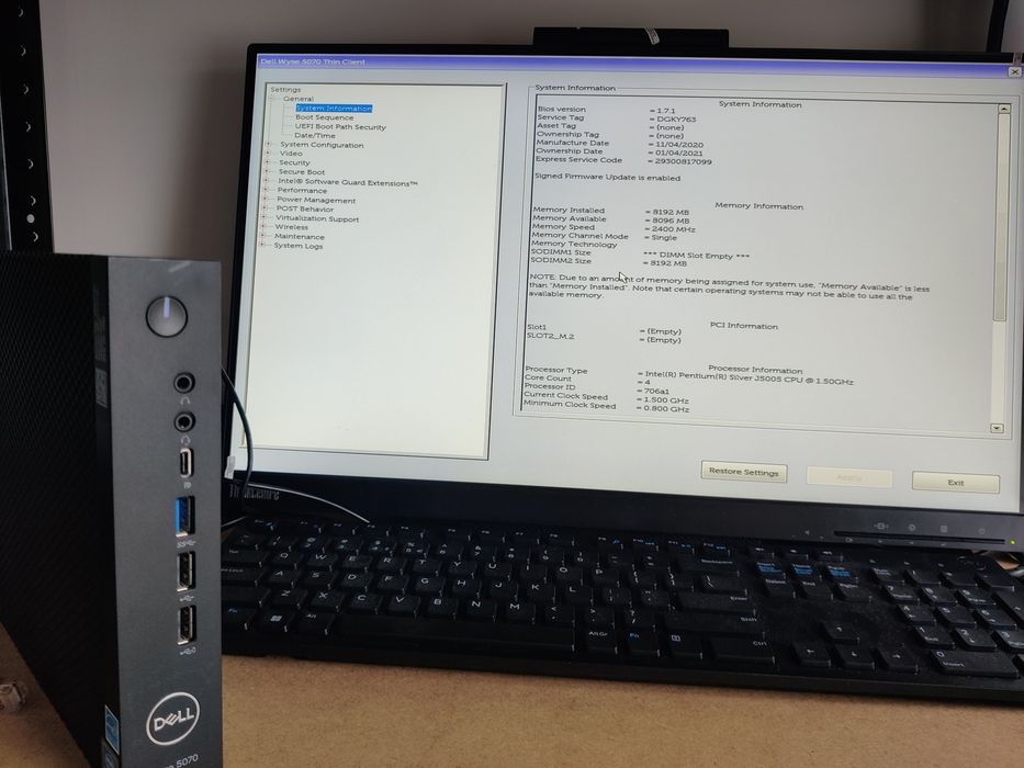 Lenovo Thinkcentre TINY M910Q Intel 5-7400T homelab miniPC