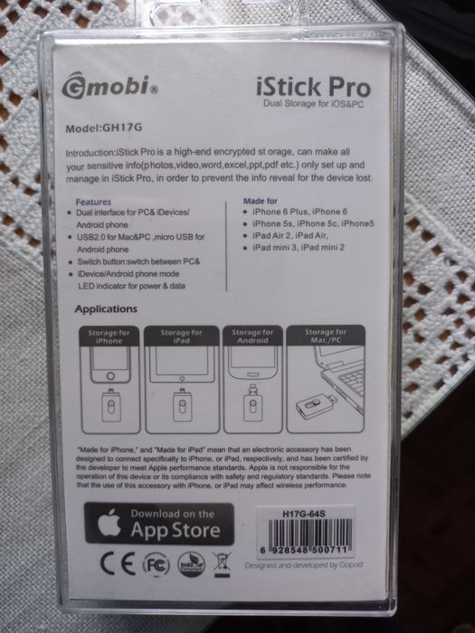 iStick Pro 64GB (para iPhone e iPad)